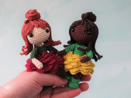 Chibi Rose Hanako Crochet Durable Coral