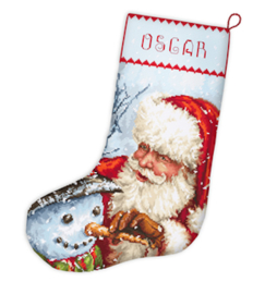 Christmas Stocking Aida Leti Stitch Telpakket