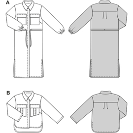5750 Burda Patroon - Jas in variatie