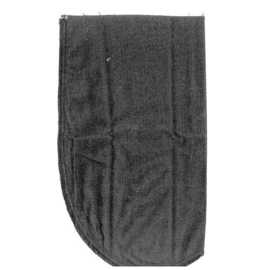 Zwarte instrijkbare broekzakken | 17 x 15cm | restyle