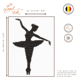 Ballet silhouette I - evenweave - Lanarte telpakket
