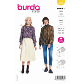 5862 Burda Naaipatroon | Blouse in variatie