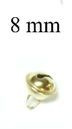 8mm Gold Round Bell