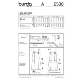 6538 Burda Naaipatroon | Jurk in variaties