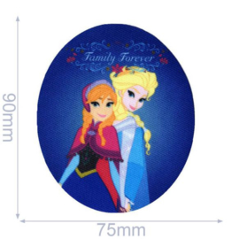 Elsa and Anna Family Forever Frozen Iron On Applique