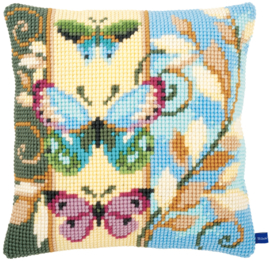 Deco Butterflies Canvas Cushion Vervaco
