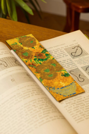 Sunflowers Vincent van Gogh - aida boekenlegger - DMC telpakket