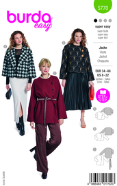 5770 Burda Naaipatroon | Jas in variatie