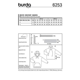6253 Burda Naaipatroon | Sweater in variatie