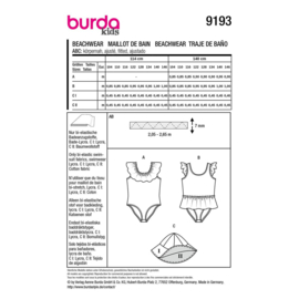 9193 Burda naaipatroon - Strandkleding