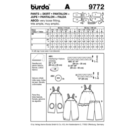 9772 Burda Naaipatroon | Jurk, broek en tuinbroek in variaties