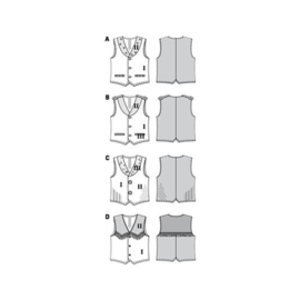 2434 Burda Naaipatroon - Gilet in variaties