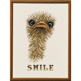 Smile struisvogel | Aida telpakket | Permin