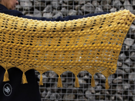 Lemon Bon Bon Shawl Crochet Durable Colour Cake & Piece of Cake