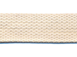 Gebroken Wit 25mm Cotton Look Tassenband