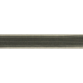 Rimpelelastiek 25mm zwart