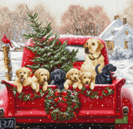 Labs Truck Aida Luca-S Cross Stitch Kit