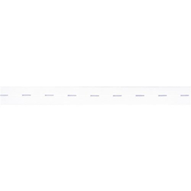 009 White 18mm Buttonholes elastic ReStyle