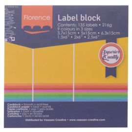Brights Label block | Florence | Vaessen Creative