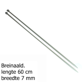 7mm/US 10¾, 60cm/24" Single Pointed Needles Pony 