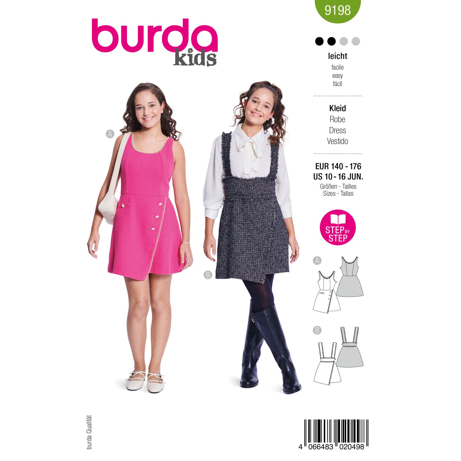 9198 Burda Naaipatroon | Jurk in variatie