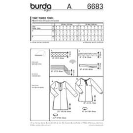 6683 Burda Naaipatroon 6683 | Tuniek in variaties