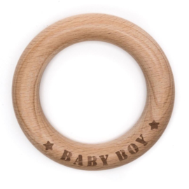 • BABY BOY •  Wooden Ring