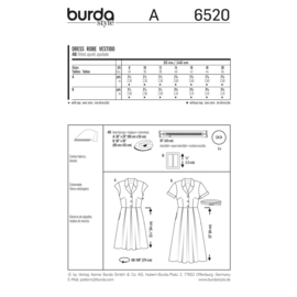 6520 Burda Naaipatroon | Jurk in variaties