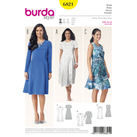 6821 Burda Patroon | Jurk in variaties