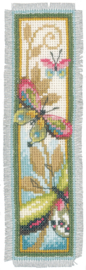 Decorative Butterflies Aida Bookmarks Cross Stitch Kit Vervaco