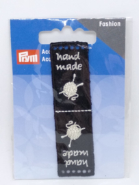 Zwarte Hand Made Label Prym