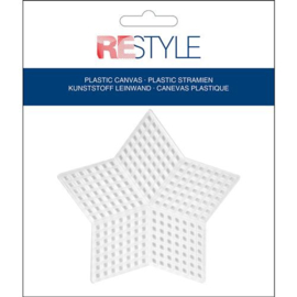 Plastic Stramien Ster pm. 9 cm - 10 stuks - Restyle