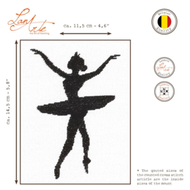 Ballet silhouette III - evenweave - Lanarte telpakket