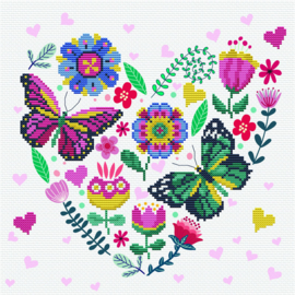 Love Garden | Voorbedrukt borduurpakket | Needle Art