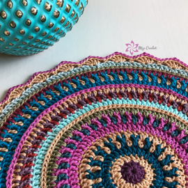 All Colours Mandala Gehaakt Scheepjes Cotton 8 en Catona