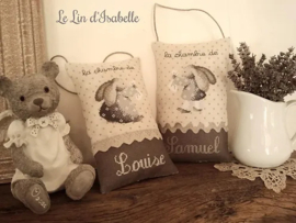 La Chambre Lapin / De Kamer van Konijn | Borduurpatroon | Le Lin d'Isabelle