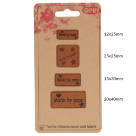 Made by papa Skai leren Label set Opry