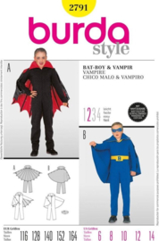 2791 Burda Naaipatroon | Batman en vampier