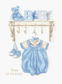 Baby Boy Birth Aida Borduurpakket Luca-S