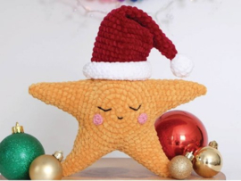 Christmas Star Crochet Durable Velvet, Cosy Fine & Coral