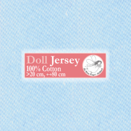 Light Blue Doll Jersey 25x80cm / 9.8"x31.5"