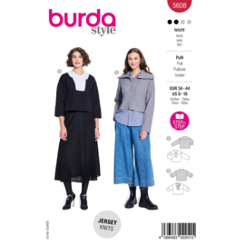 5608 Burda naaipatroon - Pullover in variatie