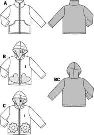 9425 Burda Naaipatroon - Jas in variaties