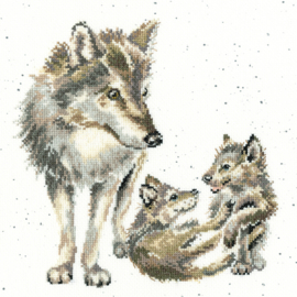 Wolf Pack by Hannah Dale Aida borduurpakket - Bothy Treads