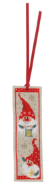 Christmas Gnomes Aida Bookmarks Cross Stitch Kit Vervaco