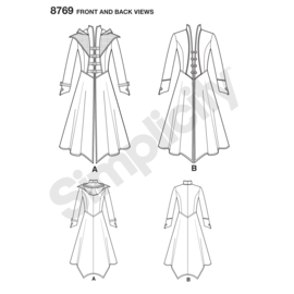 8769 R5 Simplicity Sewing Pattern | Fantasy Costume 40-48