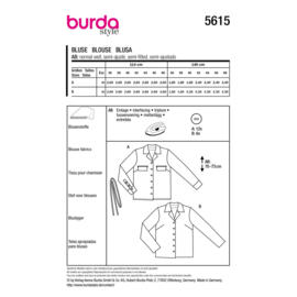 5615 Burda naaipatroon - Blouse in variatie