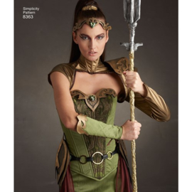 8363 H5 Simplicity Naaipatroon | Misses' Fantasy Ranger Costume Maat 32-40