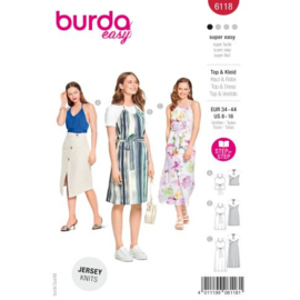 6118 Burda Naaipatroon | Jurk en top