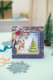 Christmas greetings | Vintage Snowman | Clear acrylic stamp | Crafter's Companion
